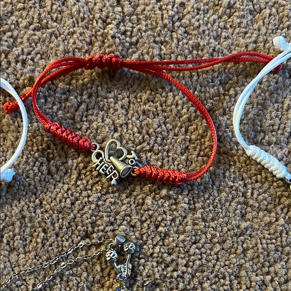 Cheer Bracelets and Necklace Set - Picture 3 of 5